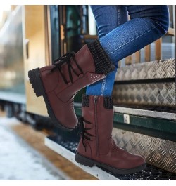 Womens Boots Fall 2023,Snow Boots Women Fashion Casual Vintage Retro Mid-Calf Boots Thick Heels Shoes over Knee Winter Boots ...