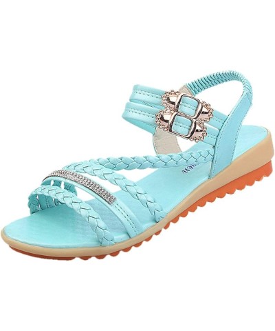 Women Solid Braid Strap Wedge Sandals Womens Sandals Shoes Open Beach Wedges Slippers Fashion Toe Roman Knot Women's Sandals ...