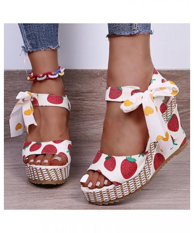 Women Solid Suede Roman Style Platform Sandals Buckle Strap Super High Heel Dressy Shoes Fish Mouth Slip on Wedge Sandals Red...