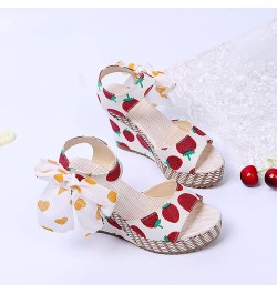 Women Solid Suede Roman Style Platform Sandals Buckle Strap Super High Heel Dressy Shoes Fish Mouth Slip on Wedge Sandals Red...