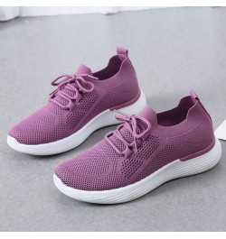 Lace Up Sneakers for Women Platform Flat Heel Round Toe Solid Color Soft Sole Outdoor Walking Comfortable Lightweight Trendy ...