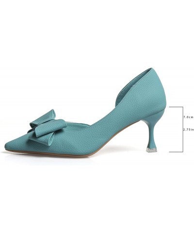 Trendy Summer Heel Sandals for Women 2024 Bow Spring Butterfly Comfort Dressy Stiletto Heel Cutes Wedding Casual Sexy Blue $1...