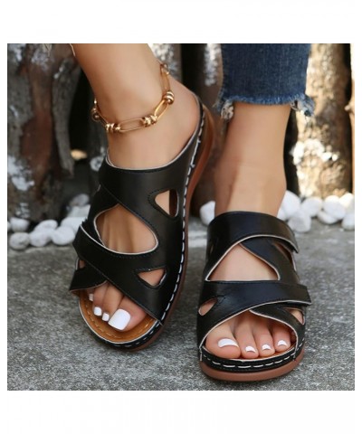 Wedge Sandals Wedge Sandals For Women 2023 Comfortable Sandals for Women Z230627-e-black $11.23 Athletic Shoes