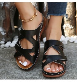 Wedge Sandals Wedge Sandals For Women 2023 Comfortable Sandals for Women Z230627-e-black $11.23 Athletic Shoes