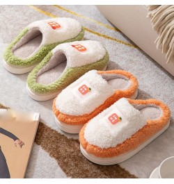 Ladies Antislip Slippers 2022 Couple Women's Korean Plush Can Wear Indoors And Outdoors Thick Bottom Non Slip Shoes Green $9....