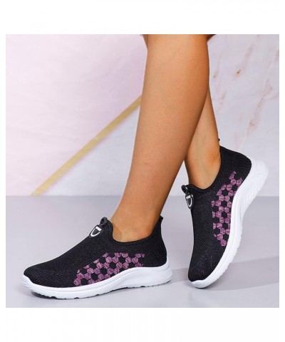 Womens Wedge Sneakers Platform Tennis Shoes Air Cushion Lace Up Hidden Wedge Fashion Sneakers, Platform Sneakers Black $10.88...