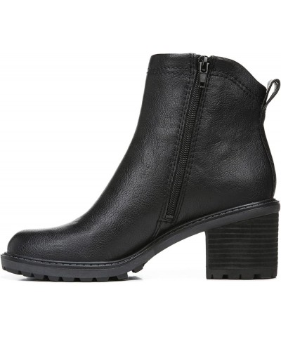 Women's Greyson Booties Ankle Boot Black Faux Leather $21.65 Boots