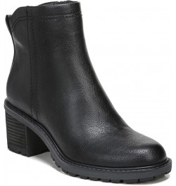 Women's Greyson Booties Ankle Boot Black Faux Leather $21.65 Boots