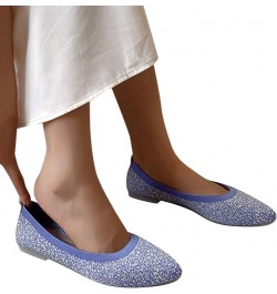 Ballet Flat for Women Dress Shoes for Women Casual Loafers Lightweight Walking Shoes Flat Shoes Lightweight Light Blue $19.33...