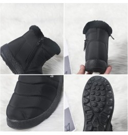 Women Snow Boots Winter Shoes with Plush Lined Warm Slip On Boots for Women Waterproof Booties Outdoor Shoes Black-c $15.18 O...