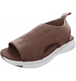 Summer Sandals for Women 2024 Sport Sandals for Women Orthopedic Sandals Washable Slingback Orthopedic Sandals Brown Lightnin...