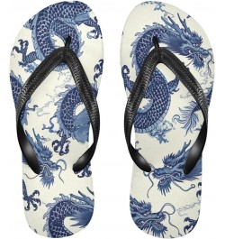 Chinese Dragon Pattern Flip Flop Sandal Men's and Women's Summer Sandal | Beach & Water Shoes(46) $13.99 Sandals