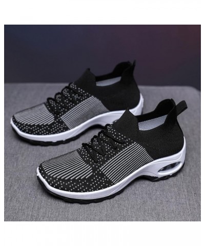 Breathable Running Shoes Breathable Mesh Sneaker Zapatillas De Deporte De Mujer Outdoor Sneakers Dark Gray $21.44 Fashion Sne...