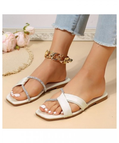 Dress Beach Flip Flop For Women Platform Slippers For Women Dressy Sandals Women Slides Comfortable Sandals W White-d $18.70 ...