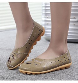 Summer Flat Sandals Hollow Shoes Women Shoes Hole Shoes Women Sandals 10 Wide Sandals Khaki $17.31 Sandals