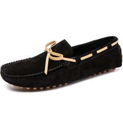 Men's Loafers Round Toe PU Leather Moccasins Boat Shoes Flat Heel Flexible Lightweight Casual Slip On Black $29.12 Loafers & ...