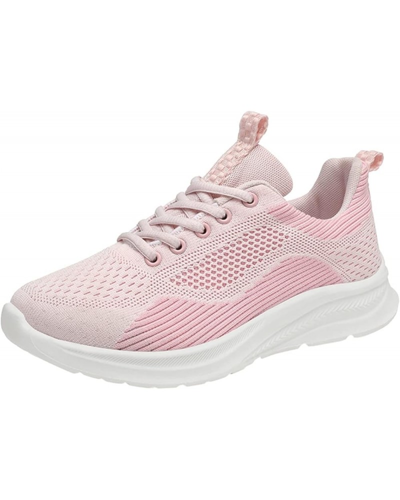 Workout Sneakers for Women 2022, Slip On Breathe Mesh Walking Shoes Women Sneakers Wedge Platform Loafers Z 15-pink $14.12 At...