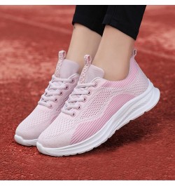 Workout Sneakers for Women 2022, Slip On Breathe Mesh Walking Shoes Women Sneakers Wedge Platform Loafers Z 15-pink $14.12 At...