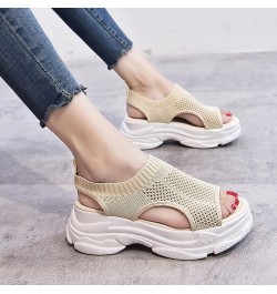 Womens Orthopedic Shoes, Platform Sandals for Women Women's Slip On Mesh Walking Shoes Summer Slip-On Sandals Orthopedic Plat...