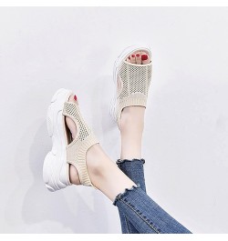 Womens Orthopedic Shoes, Platform Sandals for Women Women's Slip On Mesh Walking Shoes Summer Slip-On Sandals Orthopedic Plat...