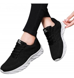 Women's Lace Up Sneakers Walking Shoes Breathable Mesh Hiking Work Nurse Shoes Lightweight Fashion Wedge Platform Sport Shoes...