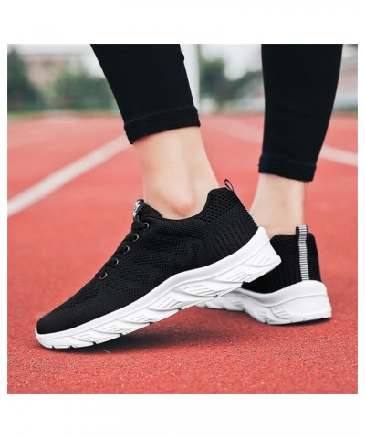 Women's Lace Up Sneakers Walking Shoes Breathable Mesh Hiking Work Nurse Shoes Lightweight Fashion Wedge Platform Sport Shoes...