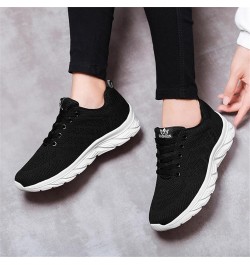 Women's Lace Up Sneakers Walking Shoes Breathable Mesh Hiking Work Nurse Shoes Lightweight Fashion Wedge Platform Sport Shoes...