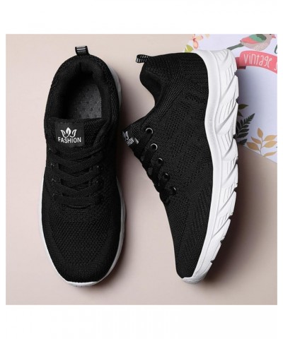 Women's Lace Up Sneakers Walking Shoes Breathable Mesh Hiking Work Nurse Shoes Lightweight Fashion Wedge Platform Sport Shoes...