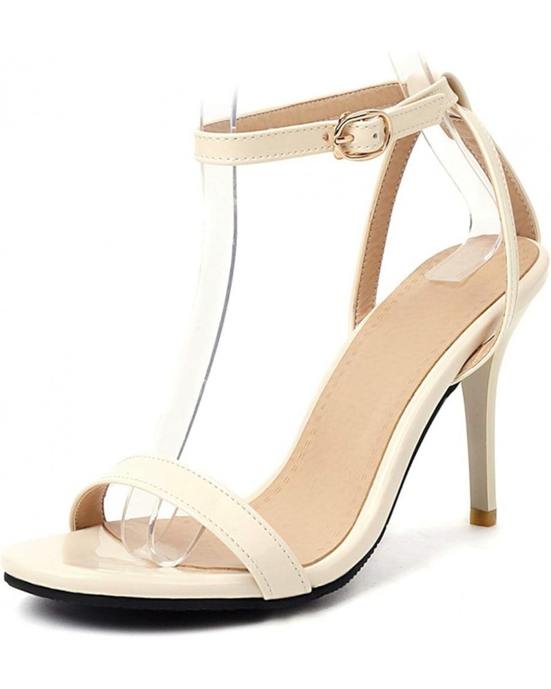 Elegant Women Sandals with Open Toe and Stiletto White2 $21.51 Sandals