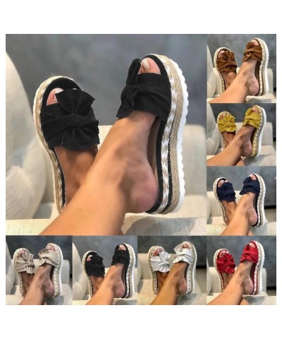 Slippers for Women Wide Width Gibobby 2019 Comfy Platform Sandals Shoes Summer Beach Travel Slipper Flip Flop A01-black $14.0...