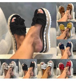 Slippers for Women Wide Width Gibobby 2019 Comfy Platform Sandals Shoes Summer Beach Travel Slipper Flip Flop A01-black $14.0...