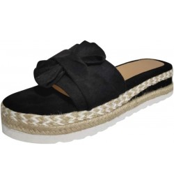 Slippers for Women Wide Width Gibobby 2019 Comfy Platform Sandals Shoes Summer Beach Travel Slipper Flip Flop A01-black $14.0...