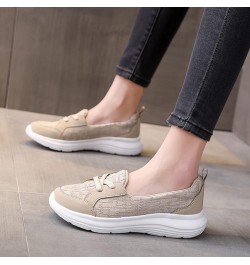 Women Casual Shoes Fashionable Simple and Solid Color Lace Up Thick Soles and Soft Soles Sketches Sandals Woman's Shoe (Black...