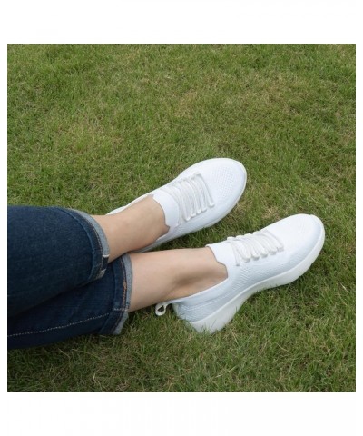 Womens Walking Shoes Slip on Sneaker for Women Lightweight Casual Shoes Joy,white $16.40 Athletic Shoes