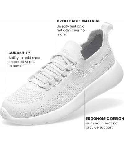 Womens Walking Shoes Slip on Sneaker for Women Lightweight Casual Shoes Joy,white $16.40 Athletic Shoes