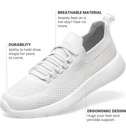 Womens Walking Shoes Slip on Sneaker for Women Lightweight Casual Shoes Joy,white $16.40 Athletic Shoes