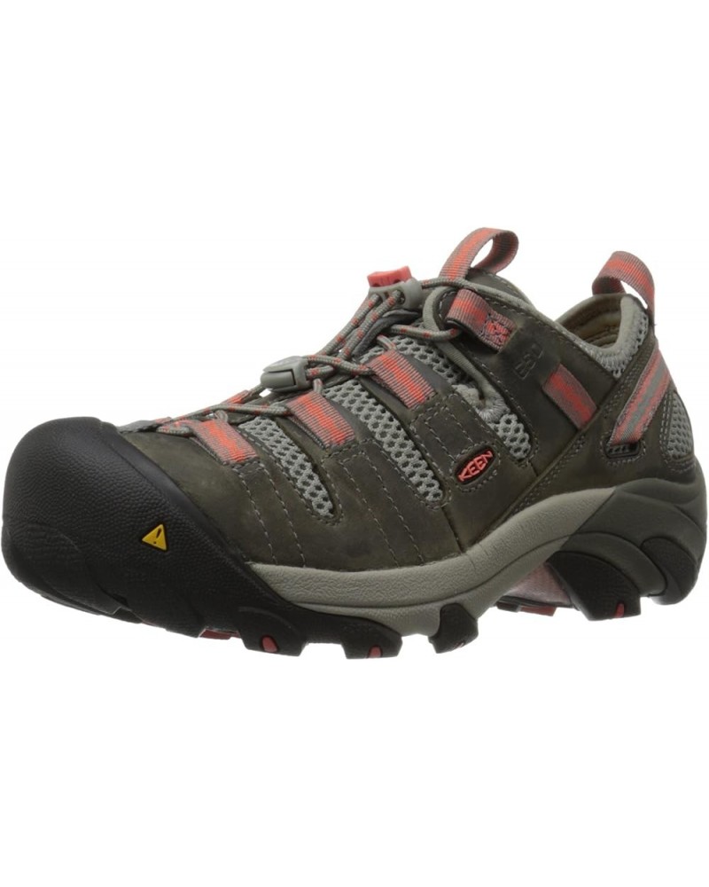 Women's Atlanta Cool Low Height Soft Toe ESD Gargoyle/Hot Coral $65.60 Work & Safety Shoes