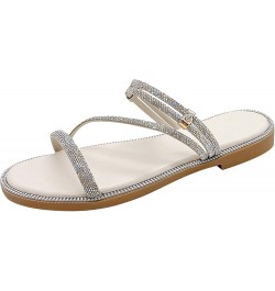 Sandals Women Sandalias Womens Flats Sandals Women Dressy Summer Flat Comfortable Dress Flats For Women Comfortable Dr F-whit...