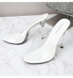 Women'S High Chunky Block Heel Pump Dress Heeled sandals Hiking sandals Women sandal Heels For Women sandals Size 7.5 3-white...