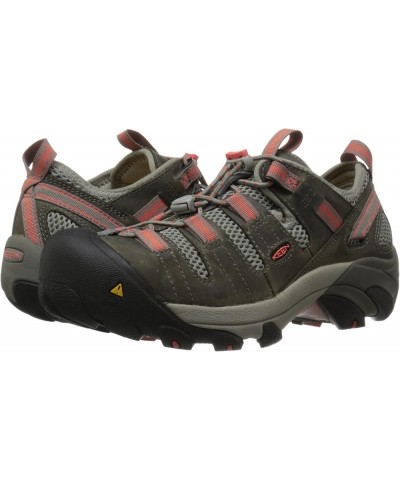 Women's Atlanta Cool Low Height Soft Toe ESD Gargoyle/Hot Coral $65.60 Work & Safety Shoes