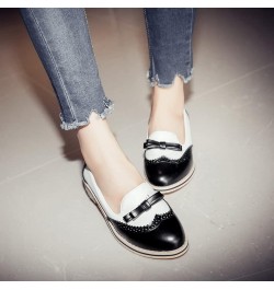 Womens DC241 All Weather Bows Business Pu Low Block Flats Black $36.95 Flats