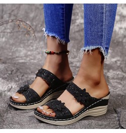 Flip Flops for Women Beach, Sandals Women, Arch Support Summer Casual Ankle Flip, Summer Wedge Thong Shoes Comfortable Platfo...