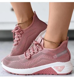 Women Sneakers Slip-On Walking Shoes Girls Running Shoes Shoelaces for Sneakers A-pink $16.39 Athletic Shoes