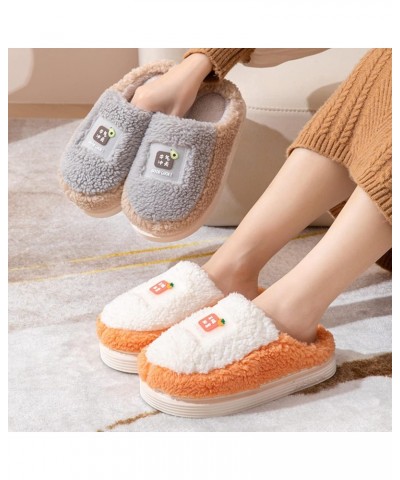 Ladies Warm Flower Slippers Women Warm Winter Home Fashion Cute Printed Slippers Warm Medium Width Tight Fitting Ankle Shoes ...