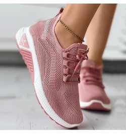 Women Sneakers Slip-On Walking Shoes Girls Running Shoes Shoelaces for Sneakers A-pink $16.39 Athletic Shoes