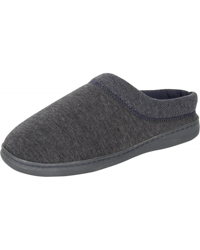 womens Soft Waffle Knit Clog Slippers With Indoor/Outdoor Sole Charcoal/Blue $12.89 Slippers