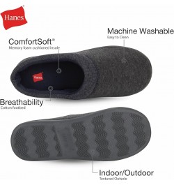 womens Soft Waffle Knit Clog Slippers With Indoor/Outdoor Sole Charcoal/Blue $12.89 Slippers