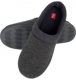 womens Soft Waffle Knit Clog Slippers With Indoor/Outdoor Sole Charcoal/Blue $12.89 Slippers