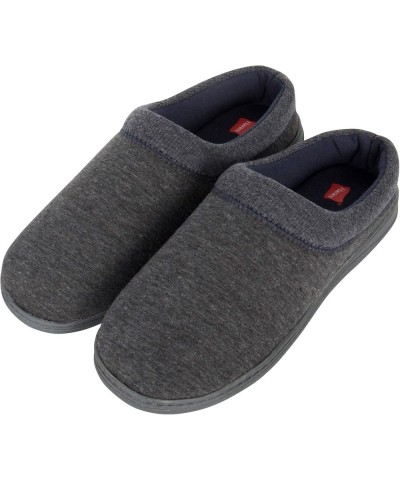 womens Soft Waffle Knit Clog Slippers With Indoor/Outdoor Sole Charcoal/Blue $12.89 Slippers