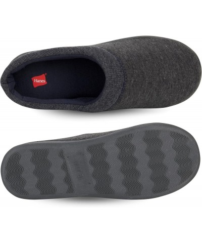 womens Soft Waffle Knit Clog Slippers With Indoor/Outdoor Sole Charcoal/Blue $12.89 Slippers